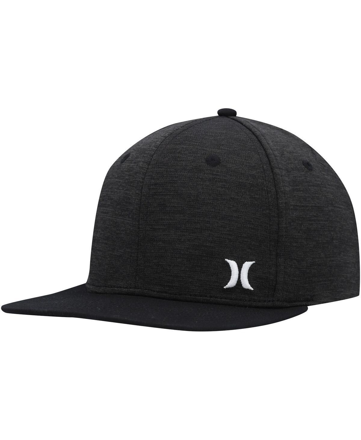 Mens Hurley Heather Black Mini Icon Snapback Hat Product Image