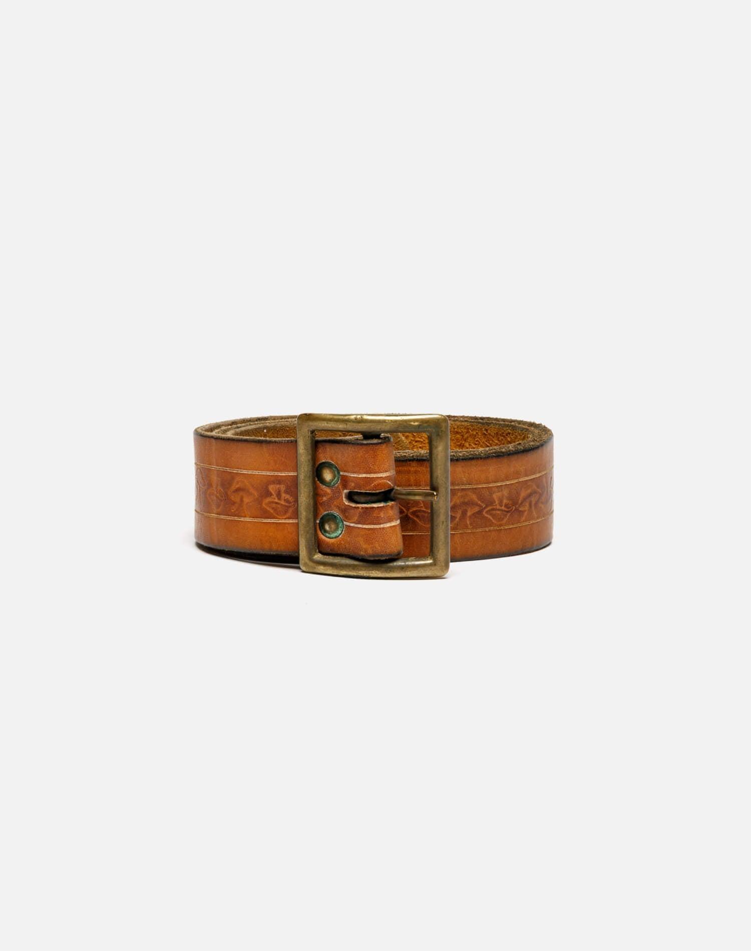 70s Mushroom Embossed Belt - #17 Female Product Image