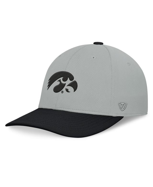 Top of the World Mens Gray Iowa Hawkeyes Mick Flex Hat - Gray, Black Product Image