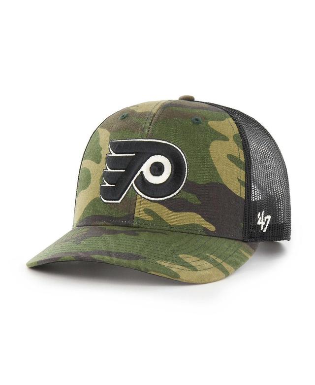 Mens 47 Brand Camo Philadelphia Flyers Trucker Snapback Hat - Camo Product Image