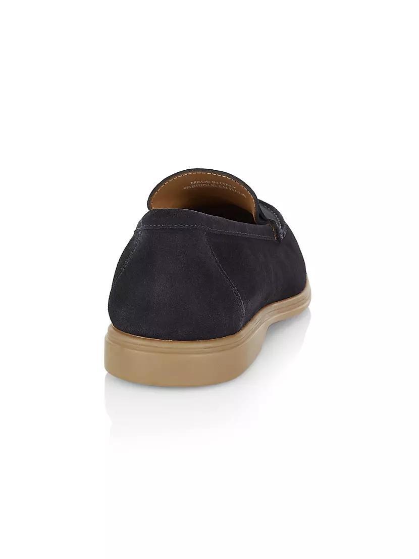 COLLECTION Suede Penny Loafers Product Image