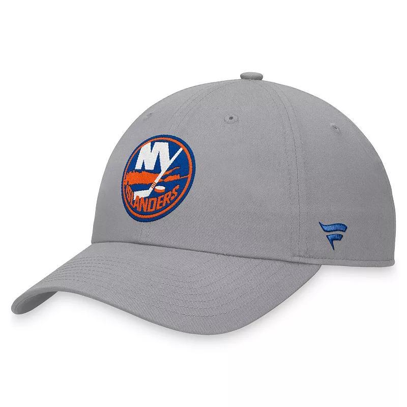 Mens Fanatics Gray New York Islanders Extra Time Adjustable Hat Product Image