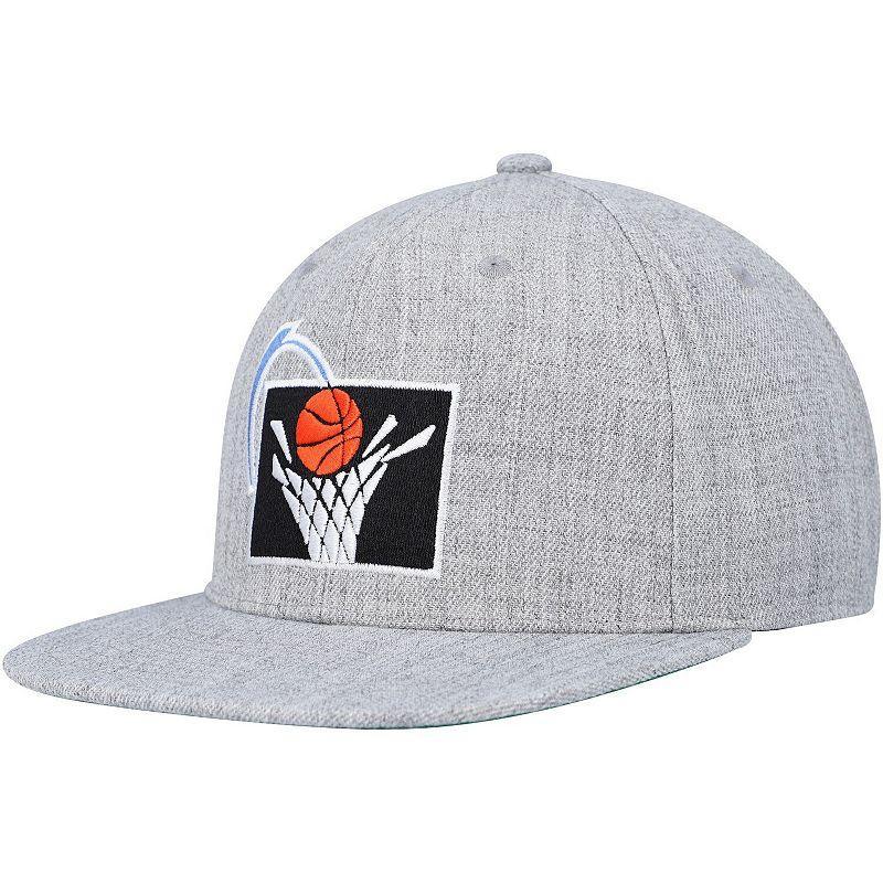 Mens Mitchell & Ness Heather Gray Cleveland Cavaliers Hardwood Classics 2.0 Snapback Hat Product Image