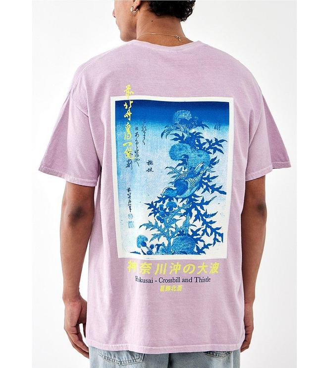 BDG Urban Outfitters Short Sleeve Floral Hokusai T-Shirt Product Image