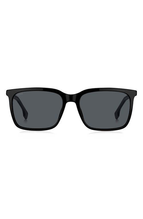 BOSS 57mm Rectangular Sunglasses Product Image
