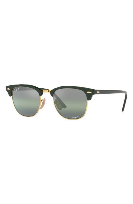 RAY BAN 55mm Square Clubmaster In Green Product Image