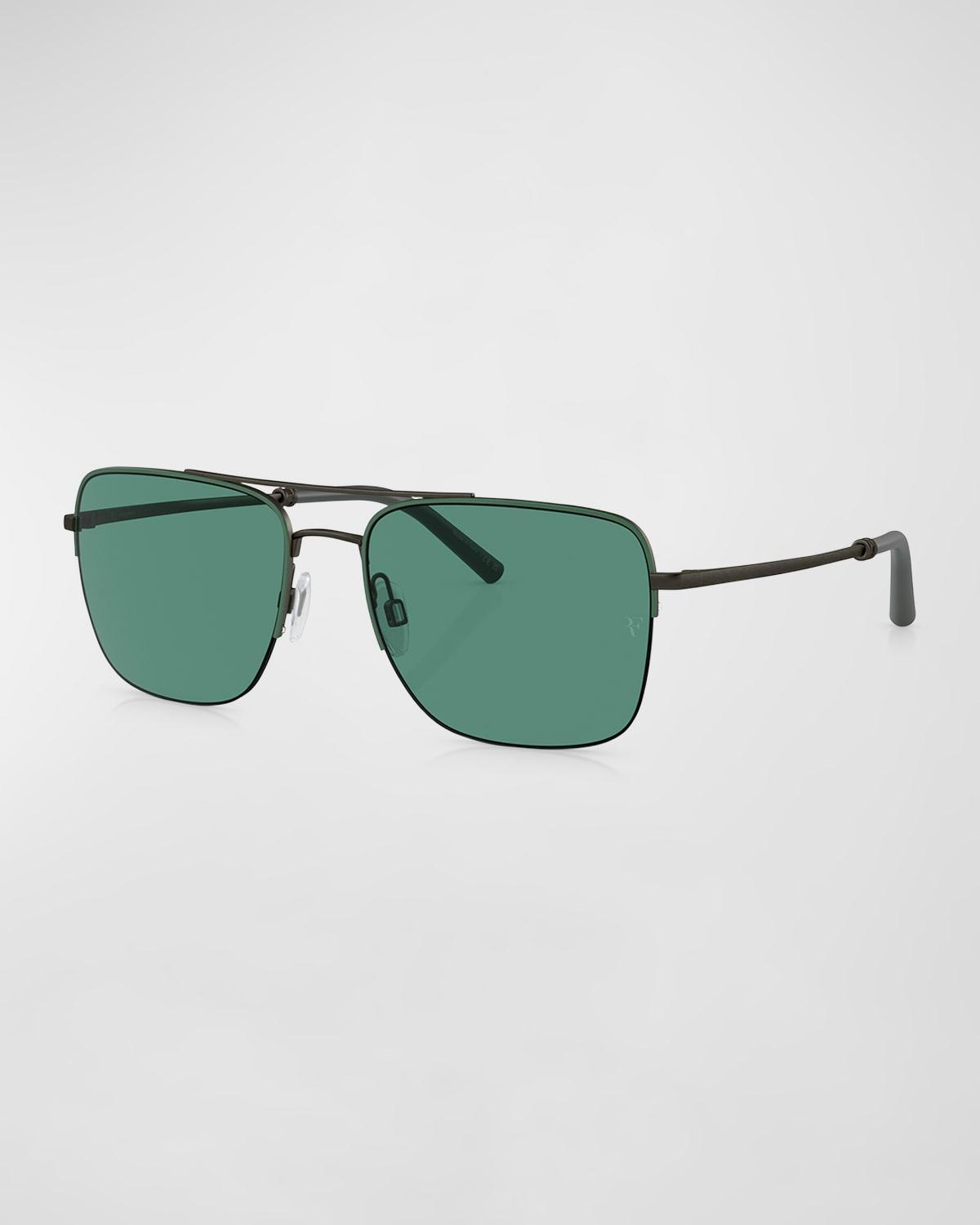 Mens R-2 Metal Aviator Sunglasses Product Image