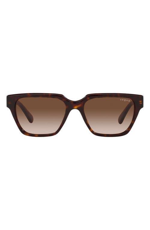 VOGUE 55mm Gradient Rectangular Sunglasses Product Image