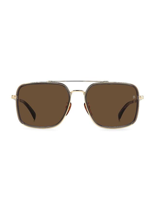 David Beckham Eyewear 59mm Polarized Rectangular Sunglasses Product Image