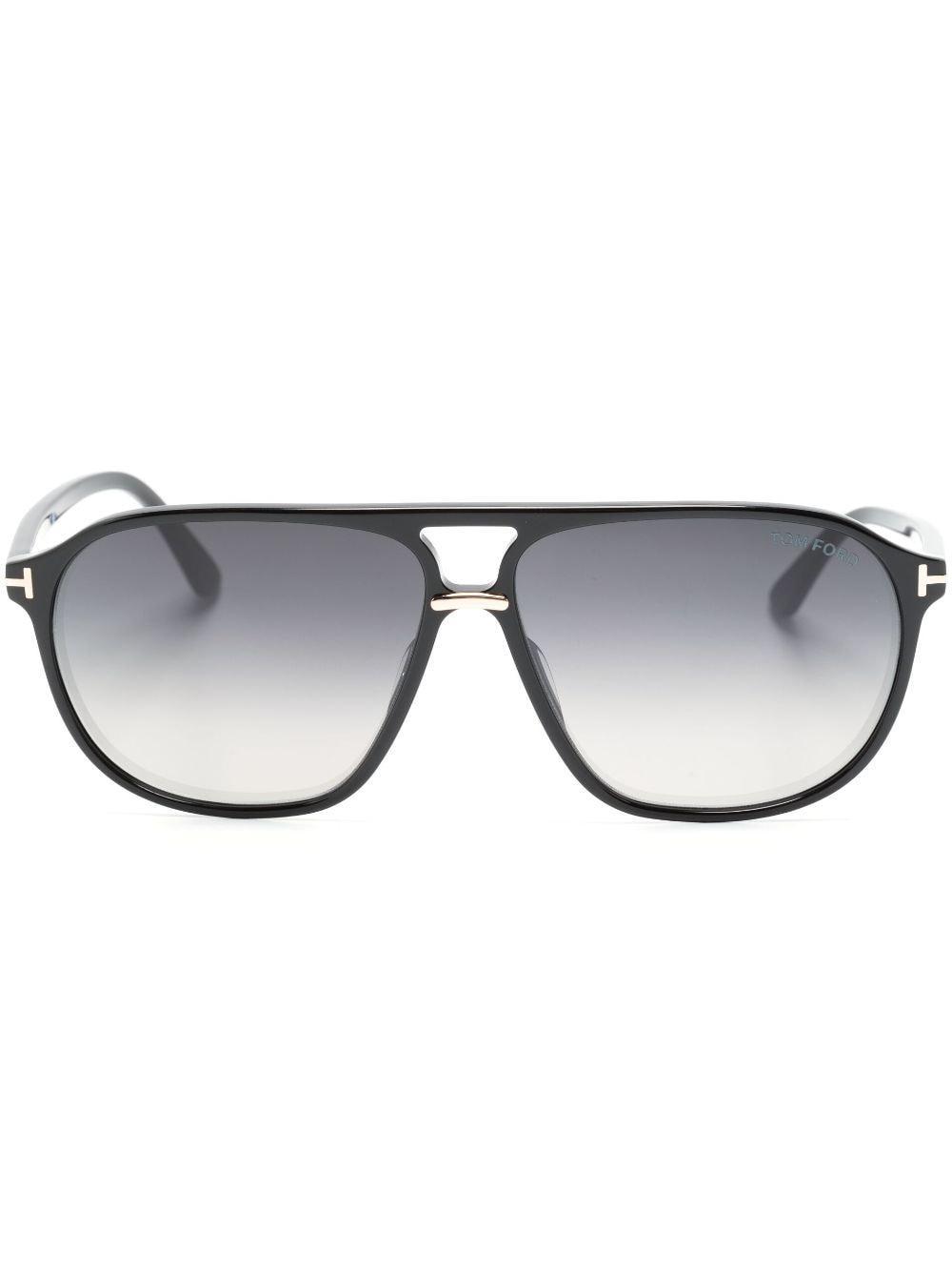 Square-frame Sunglasses In Black Product Image