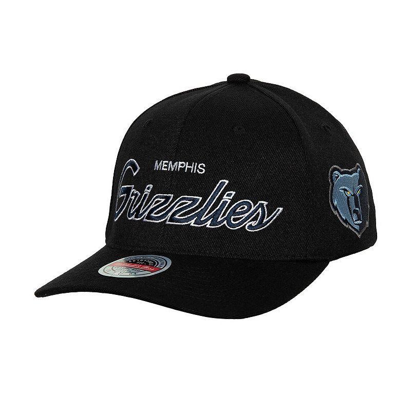 Mens Mitchell & Ness Black Memphis Grizzlies Mvp Team Script 2.0 Stretch-Snapback Hat Product Image