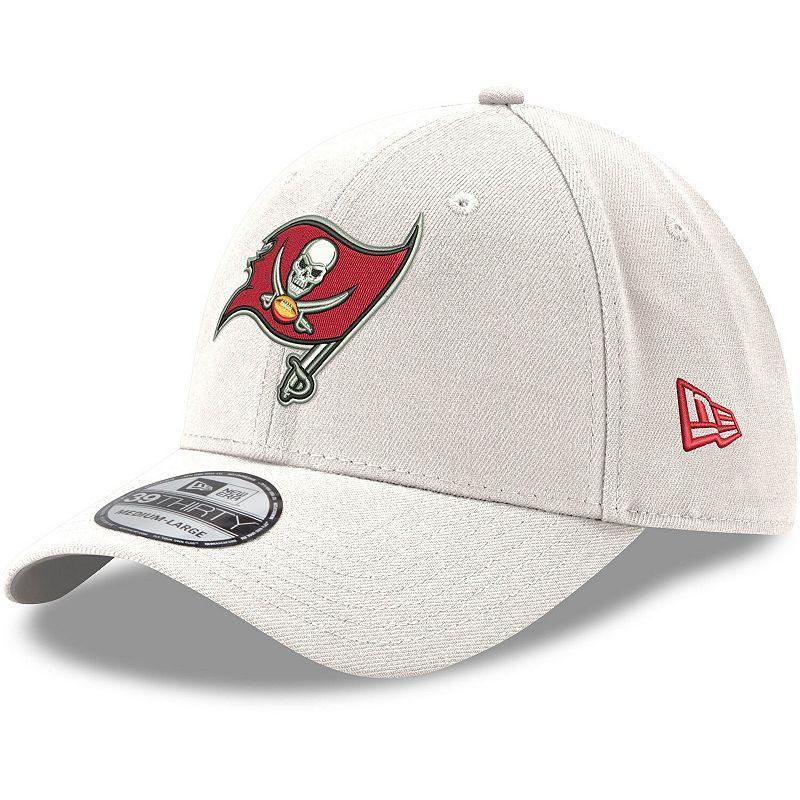 Mens New Era White Tampa Bay Buccaneers Iced II 39THIRTY Flex Hat Product Image