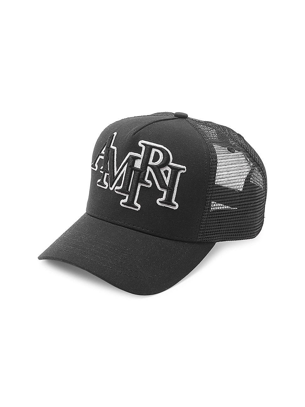 Mens Staggered Logo Trucker Hat Product Image