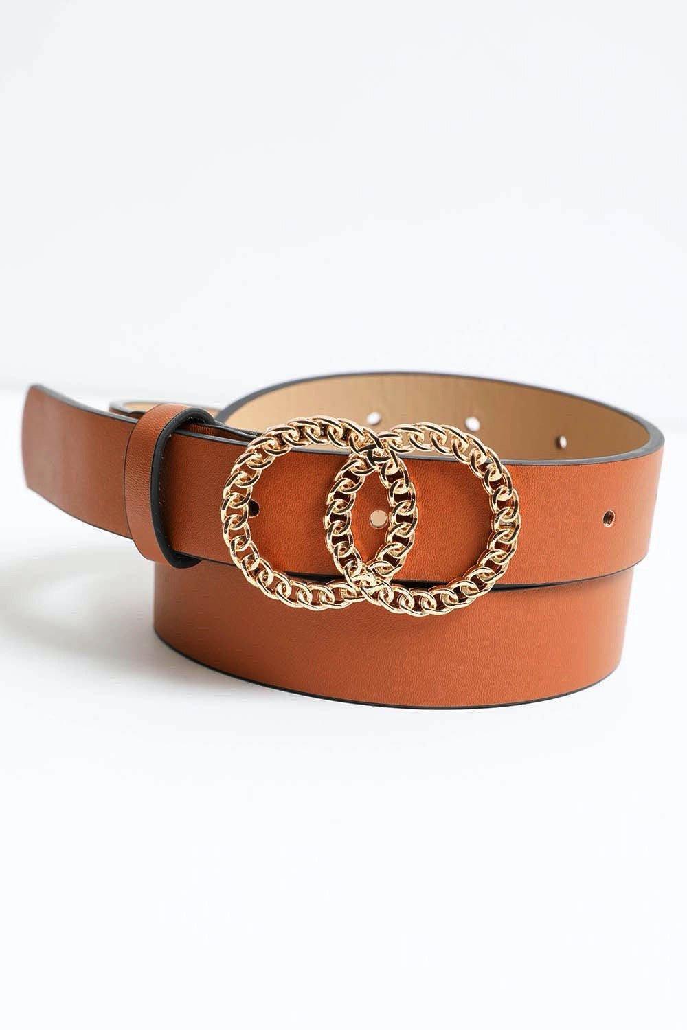 Double Chain Ring Buckle Belt Product Image