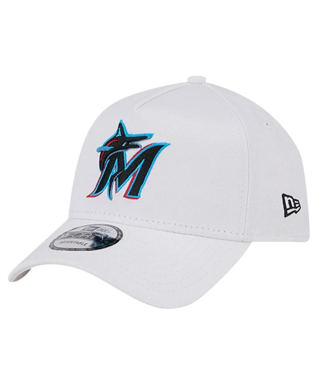 Mens New Era Miami Marlins TC A-Frame 9FORTY Adjustable Hat Product Image