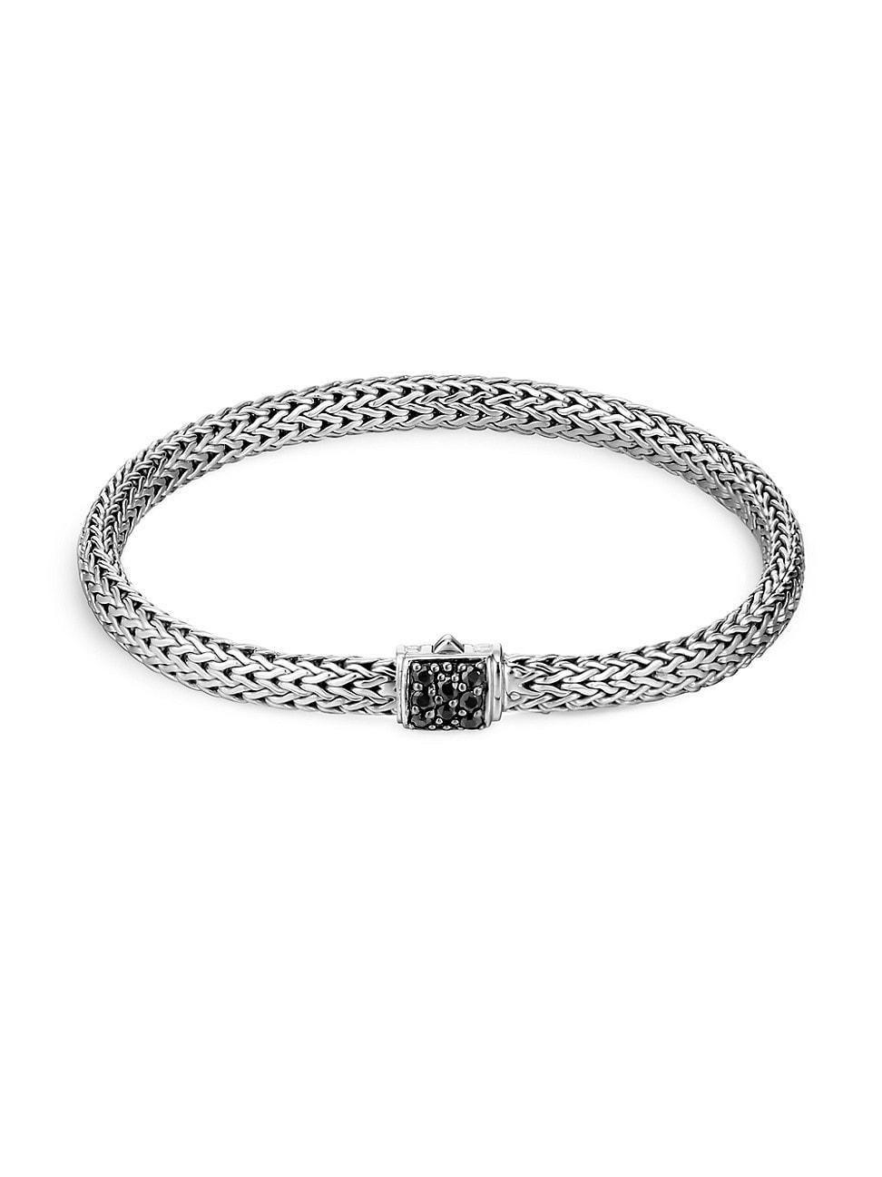 Womens Classic Chain Gemstone & Sterling Silver Extra-Small Bracelet Product Image