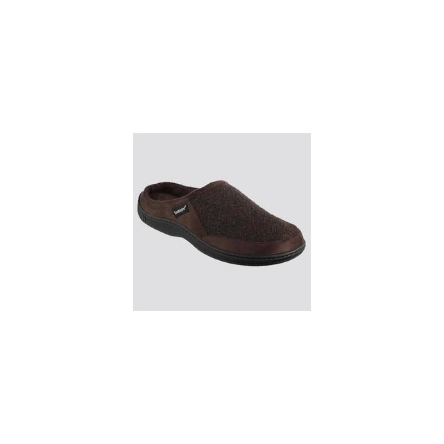 isotoner Herringbone Logan Hoodback Mens Slippers Product Image