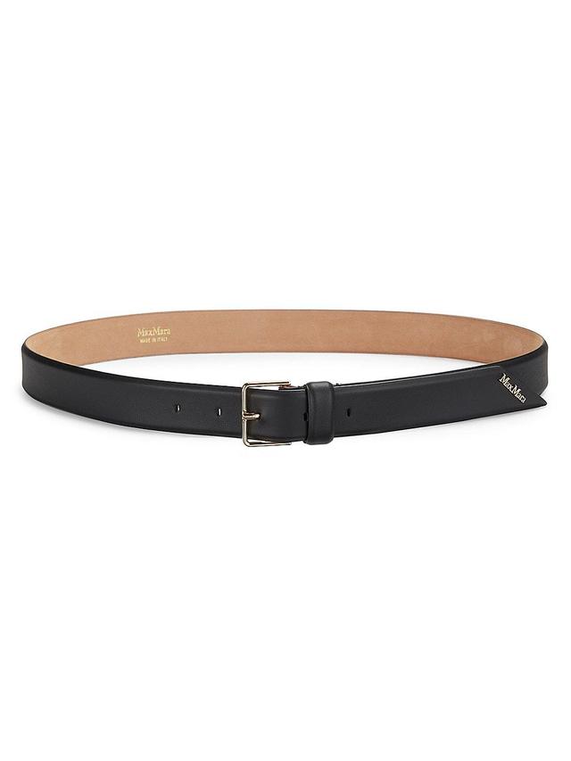 Womens Angled Leather Belt Product Image