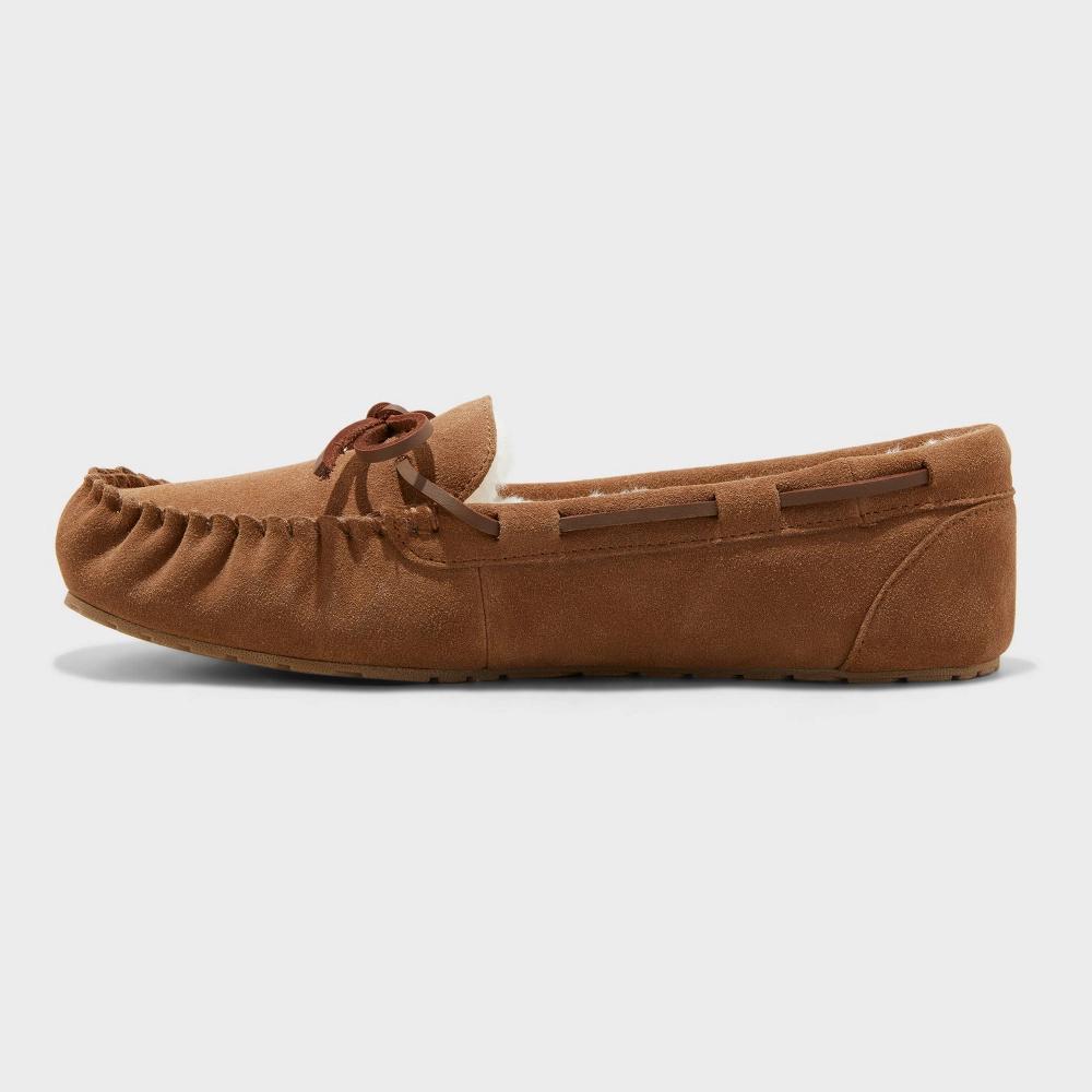 Womens Bria Moccasin Slippers - Auden Chestnut 9 Product Image