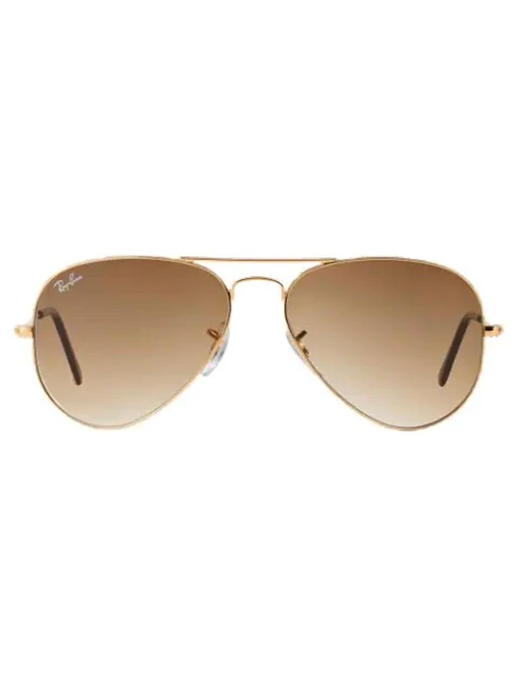 RAY BAN Aviator Gradient Sunglasses In Metallic Product Image