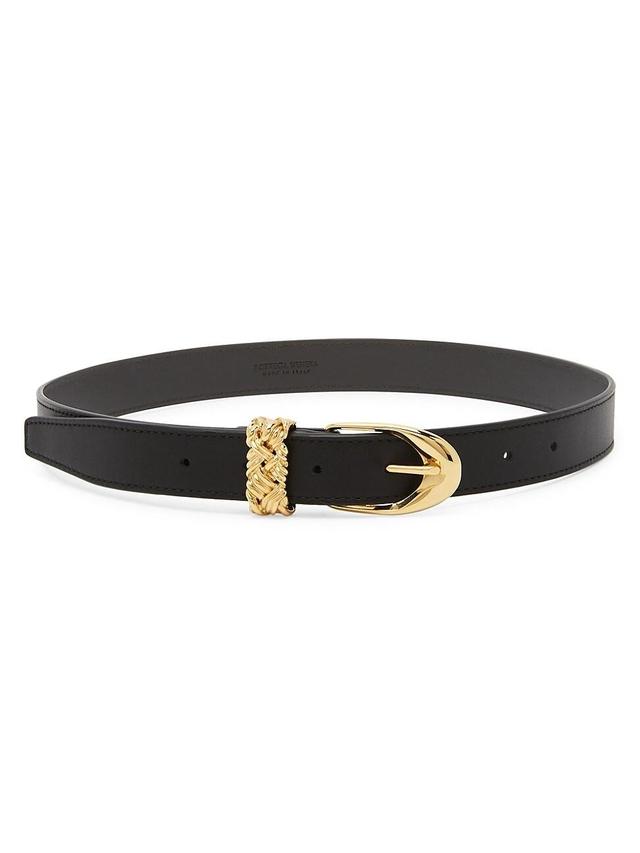 Womens Intreccio Loop Leather Belt Product Image