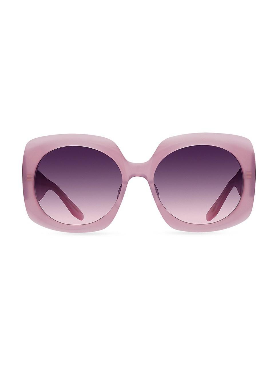 Womens Barton Perreira x Sarah Hoover Delia 57MM Hexagonal Sunglasses Product Image