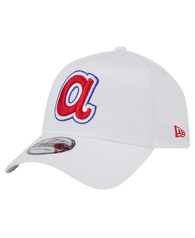 Mens New Era Atlanta Braves TC A-Frame 9FORTY Adjustable Hat Product Image