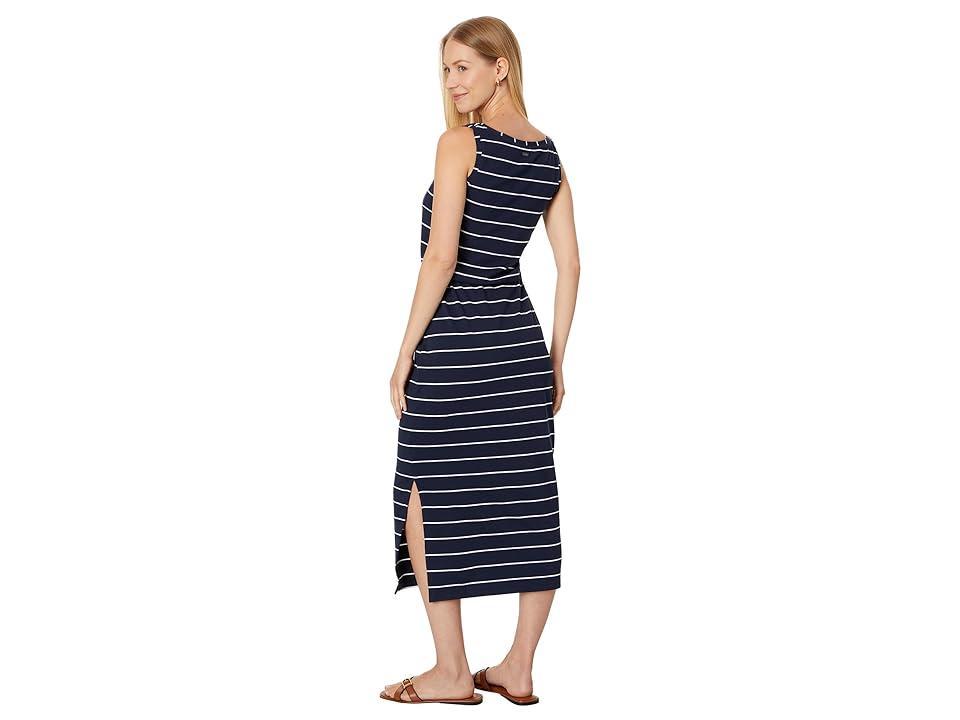 Barbour Barbour Overl Midi Dre (Navy/White) Women's Dress Product Image