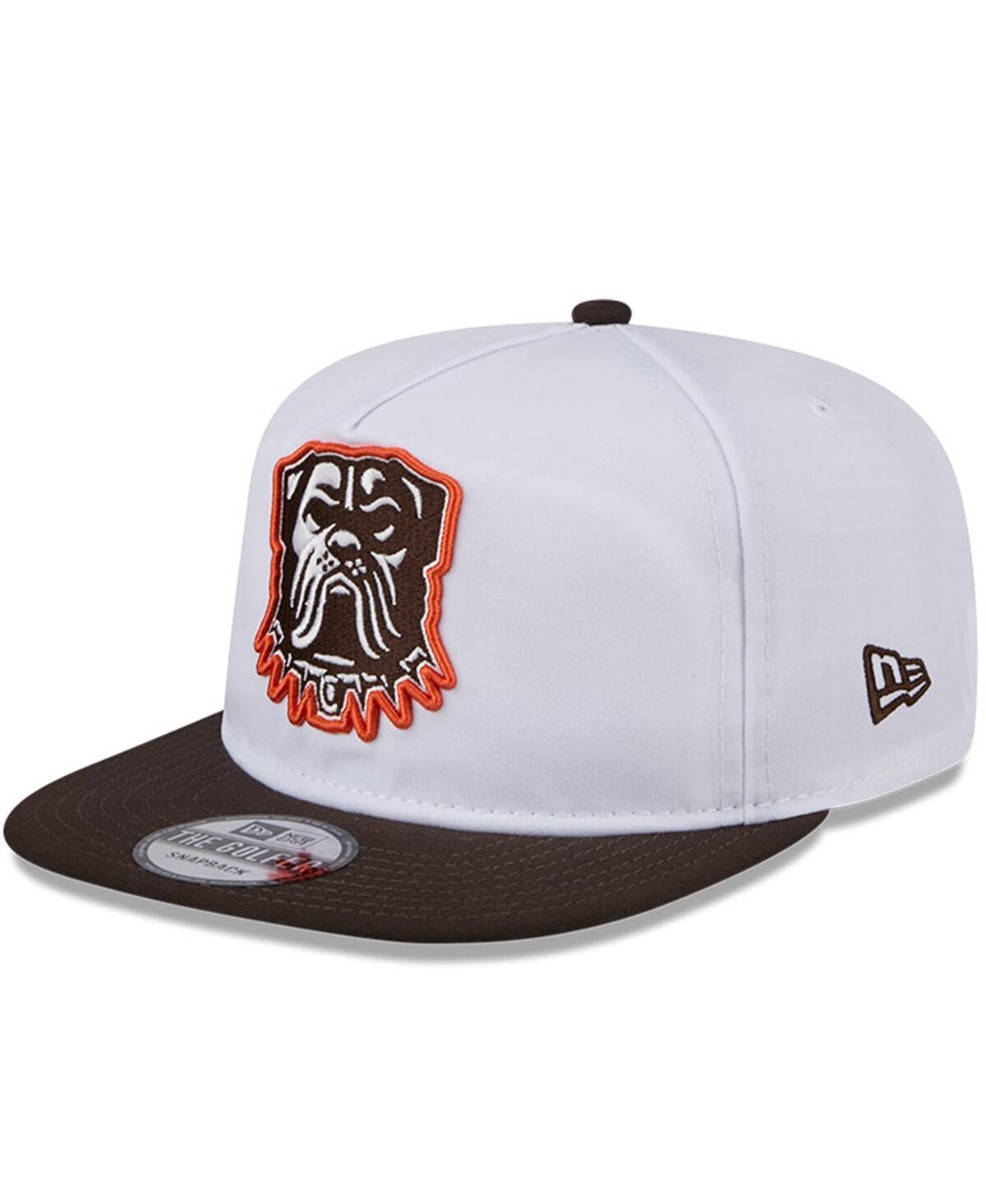 New Era Mens White Cleveland Browns 2024 Nfl Training Camp Golfer Snapback Hat - White Product Image