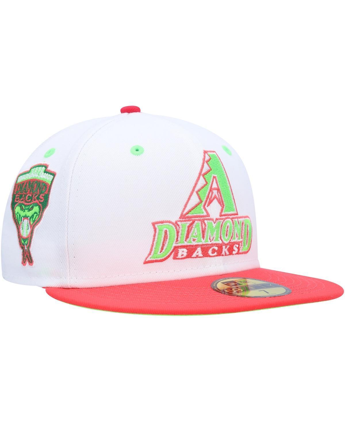 Mens New Era /Coral Arizona Diamondbacks 1998 Inaugural Season Strawberry Lolli 59FIFTY Fitted Hat Product Image