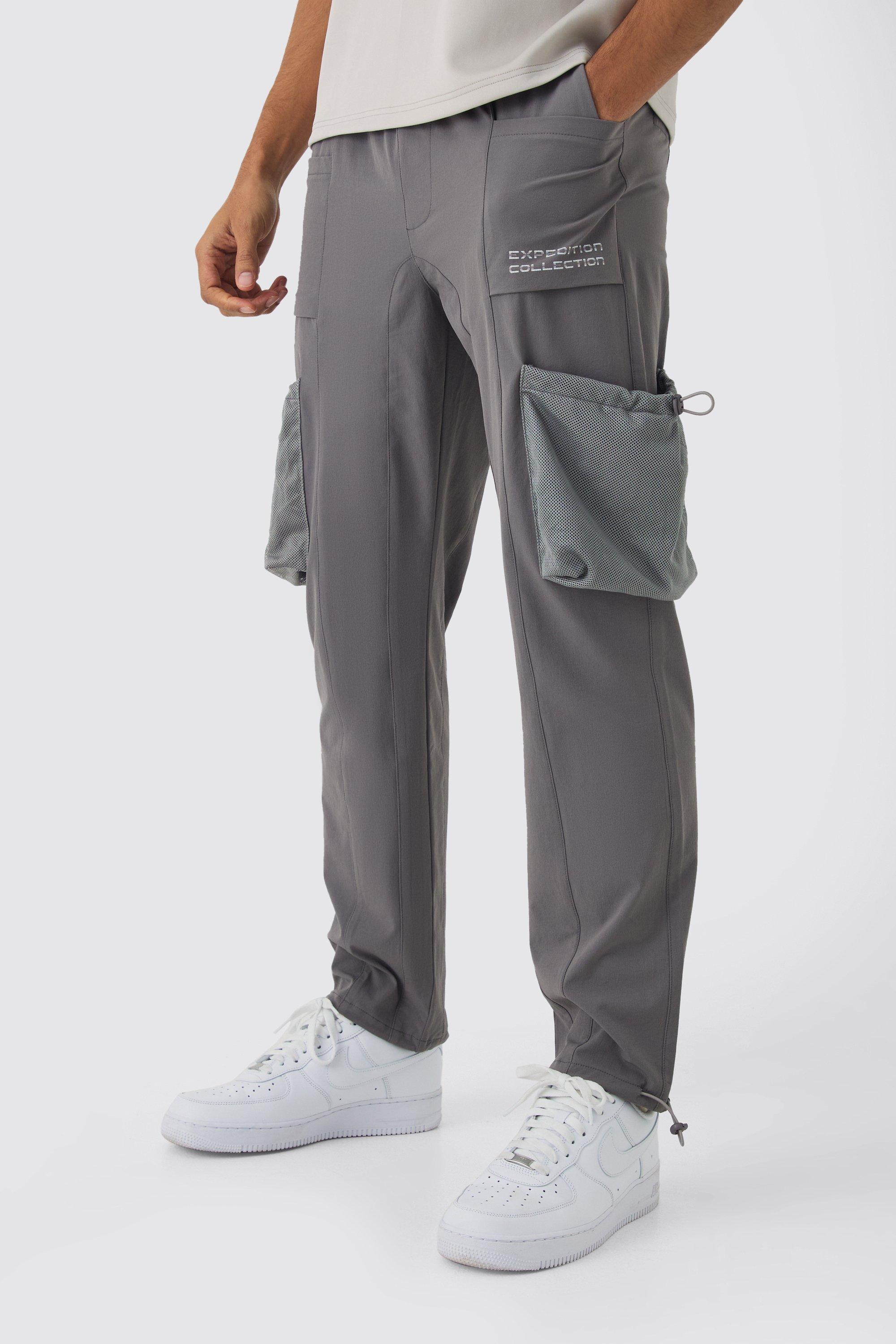 Elasticated Waist Tapered Cargo Sweatpants | boohooMAN USA Product Image