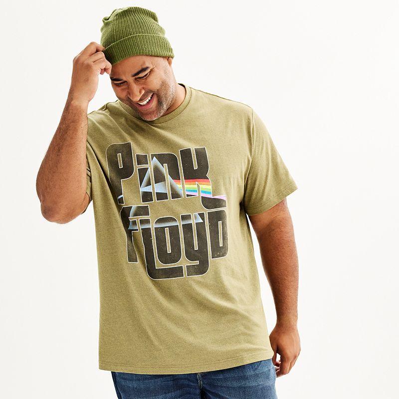 Big & Tall Pink Floyd Graphic Tee, Mens Med Green Product Image