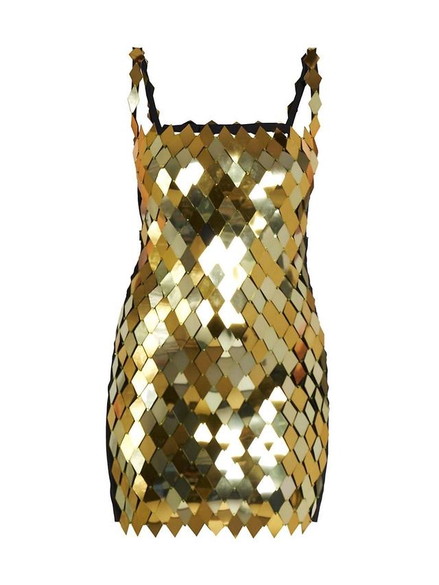 Womens Sleeveless Metal-Embellished Minidress Product Image