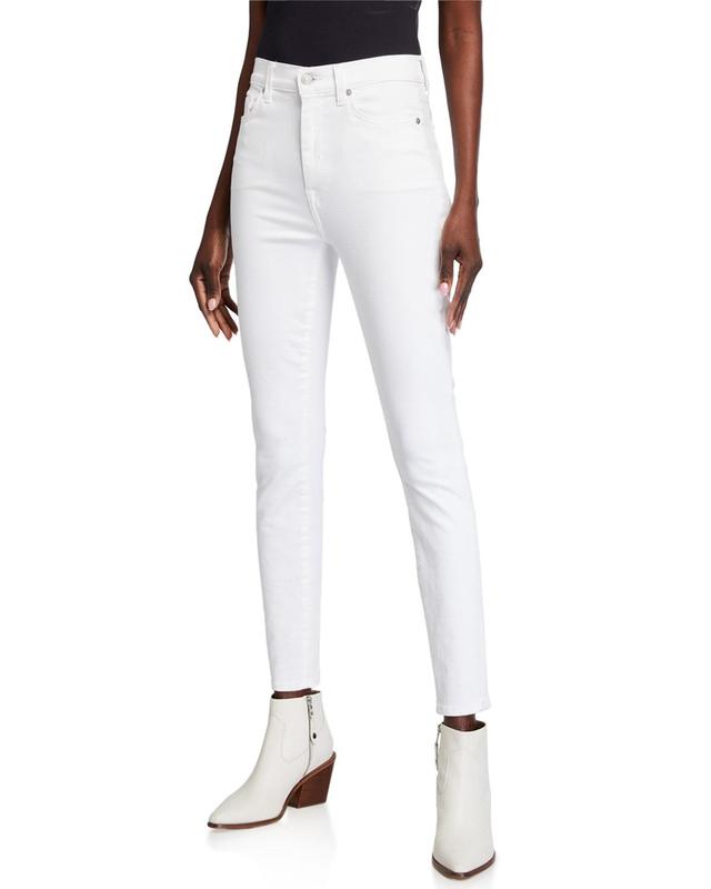 Womens High-Rise Luxe Ankle Skinny Jeans Product Image