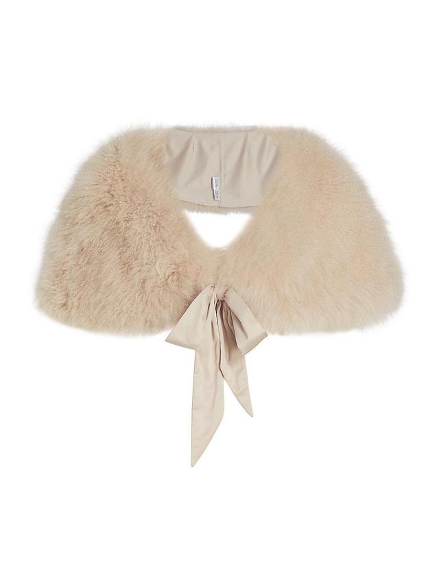 Womens Cashmere Goat Fur Stole Product Image