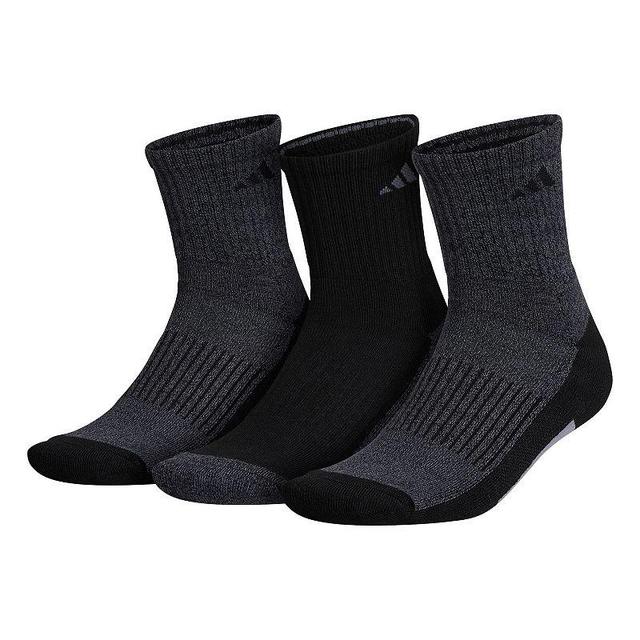 Mens adidas 3-pack Cushioned Mid-Crew Socks Product Image