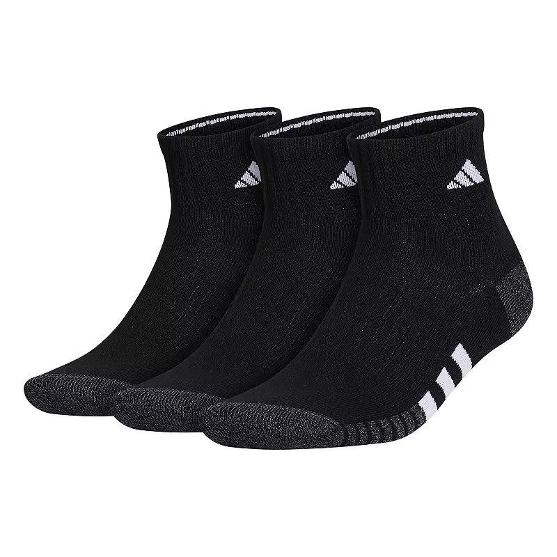 adidas Cushioned Quarter Socks 3 Pairs Multicolor L Product Image