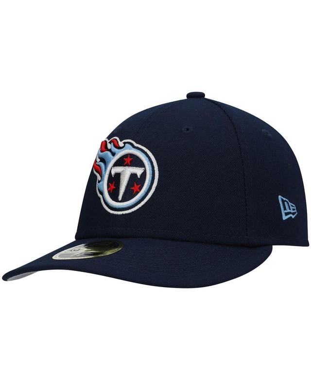 Mens New Era Tennessee Titans Team Low Profile 59FIFTY Fitted Hat Blue Product Image