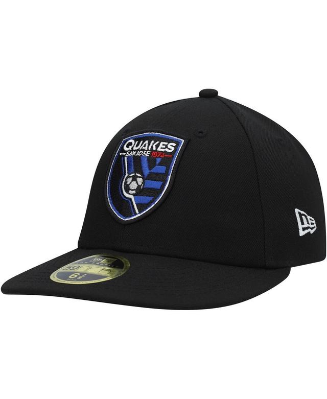 Mens New Era Black San Jose Earthquakes Primary Logo Low Profile 59FIFTY Fitted Hat Product Image