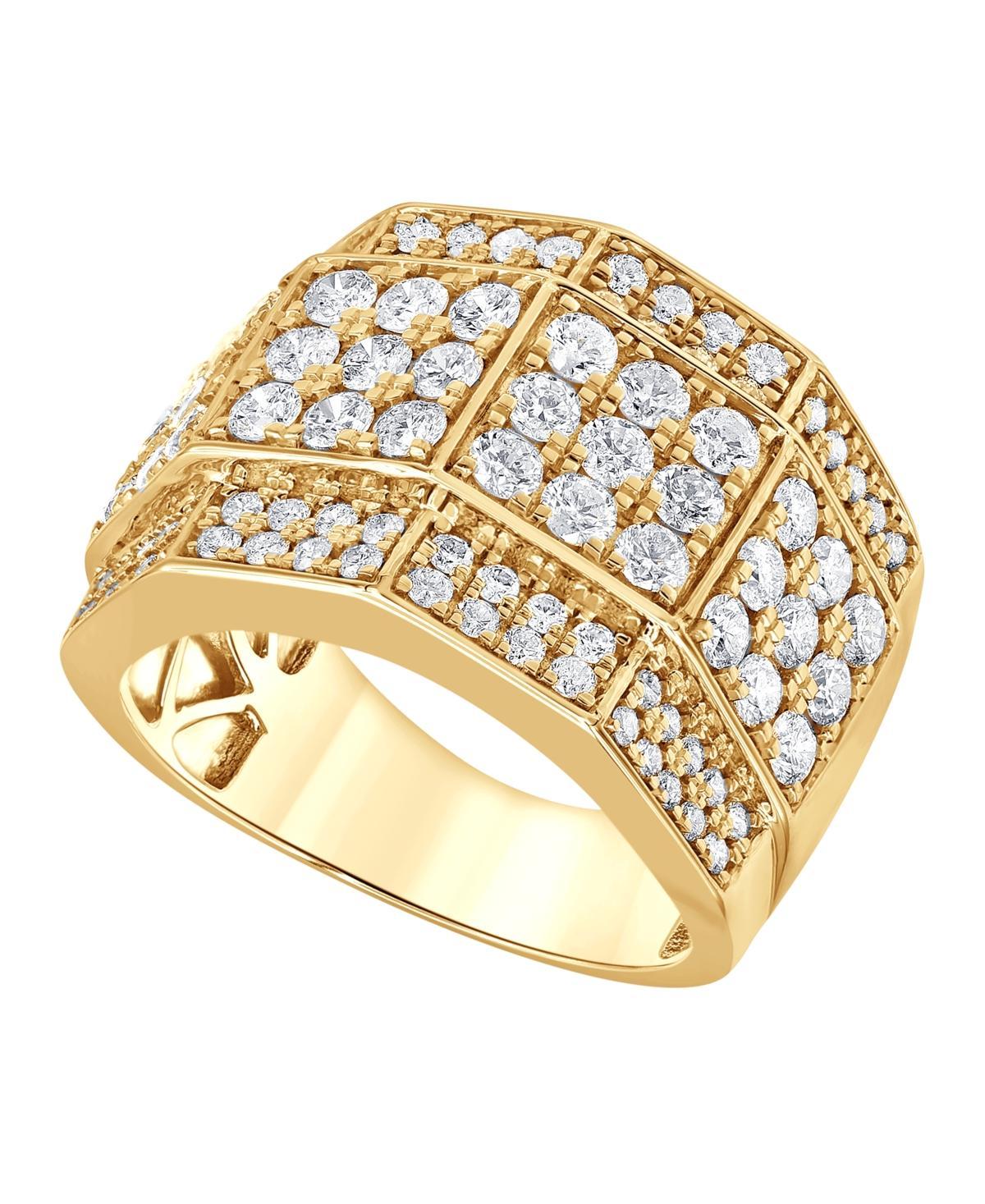 Mens Diamond Multi-Cluster Ring (3 ct. t.w.) in 10k Gold Product Image