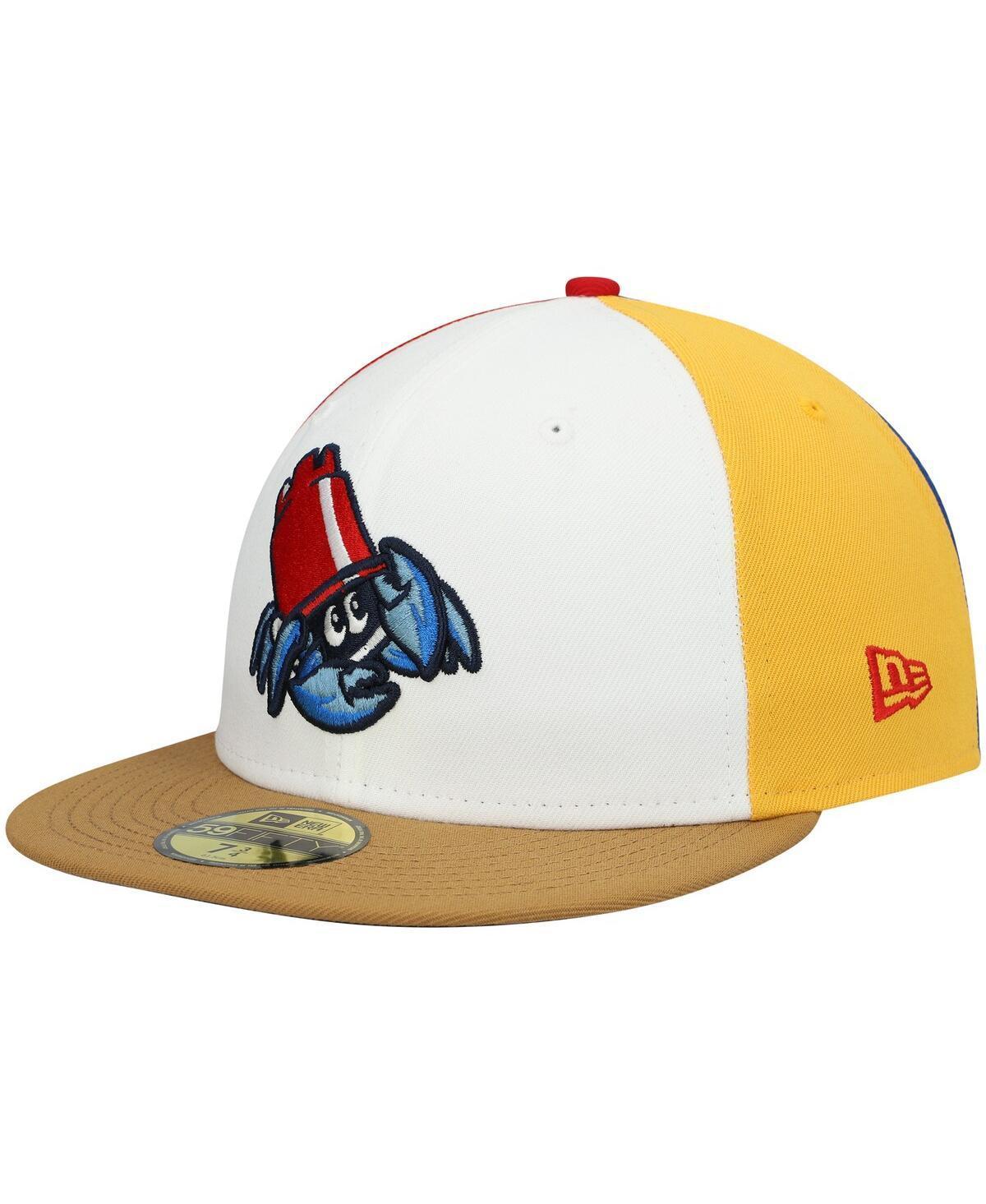 Mens New Era White Lakewood Blueclaws Authentic Collection Team Alternate 59FIFTY Fitted Hat Product Image