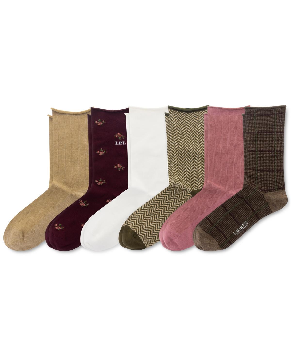 Lauren Ralph Lauren Womens 6-Pk. Roll-Top Slack Socks Product Image