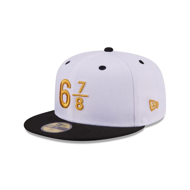 New Era Cap Signature Size 6 7/8 White 59FIFTY Fitted Male Product Image