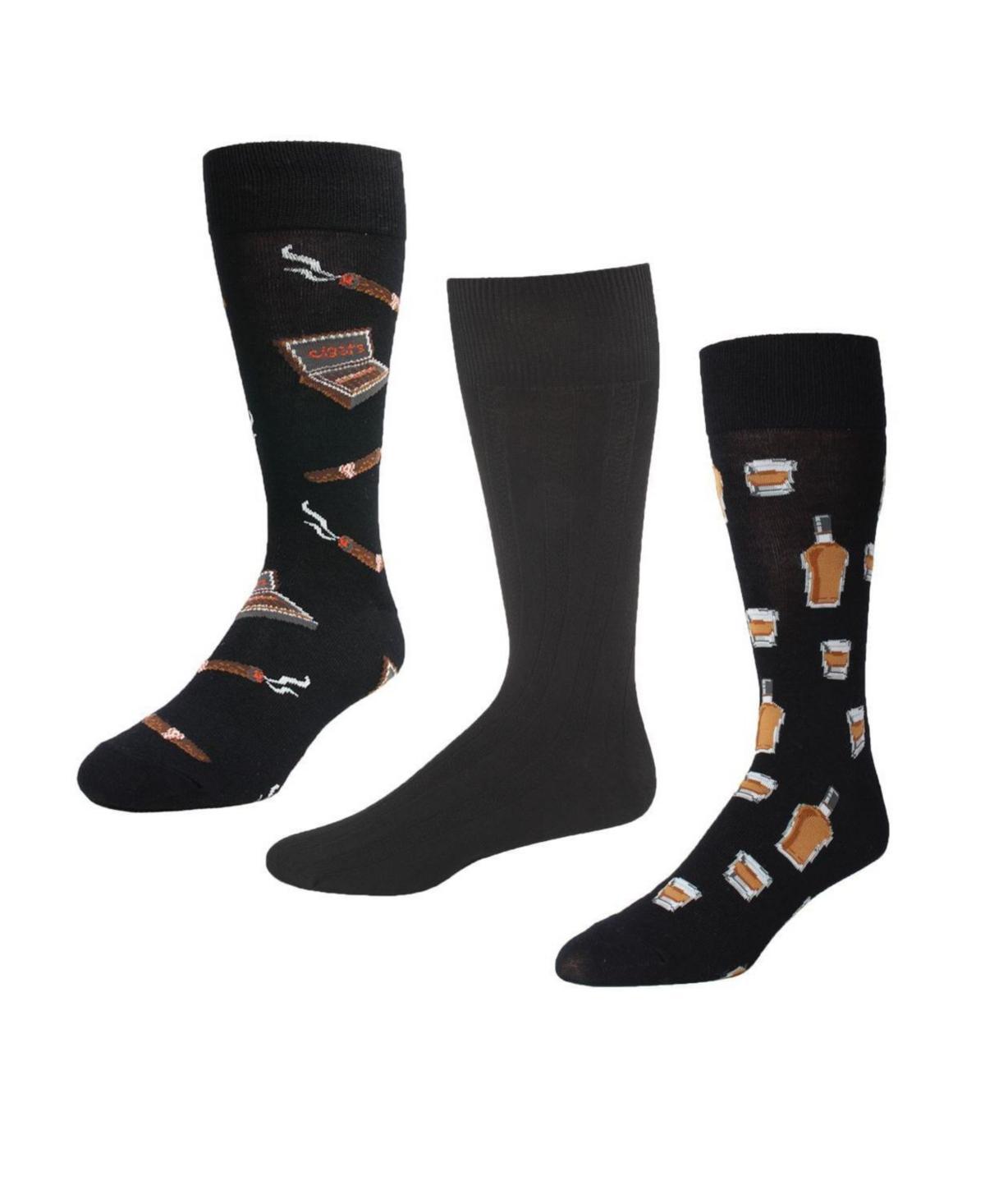 Mens Novelty Rayon From Bamboo Blend 3 Pair Pack Socks Product Image