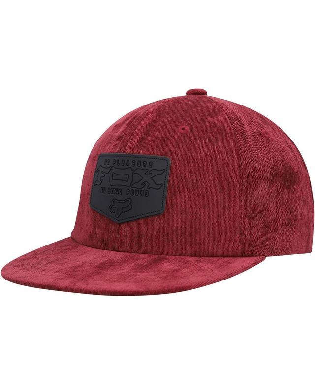 Mens Fox Maroon Fixated Snapback Hat Product Image