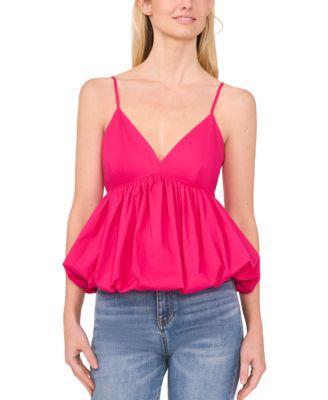 CeCe Womens Bubble Hem Tank Top Product Image