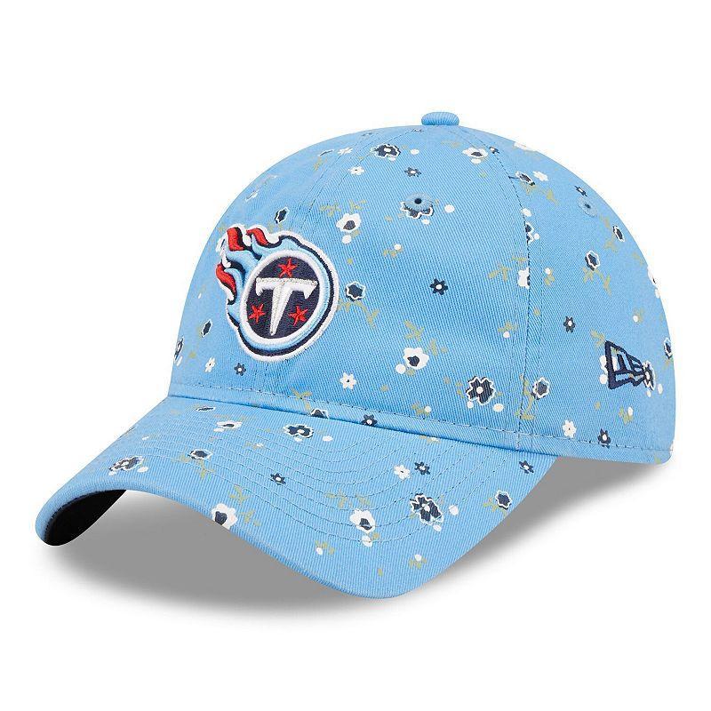 Womens New Era Blue Tennessee Titans Floral 9TWENTY Adjustable Hat Product Image