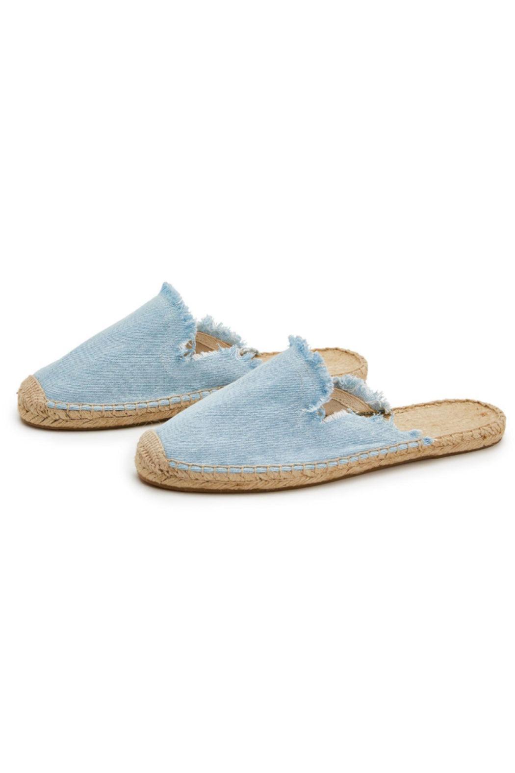 DENIM ESPADRILLE SLIDE Female product image