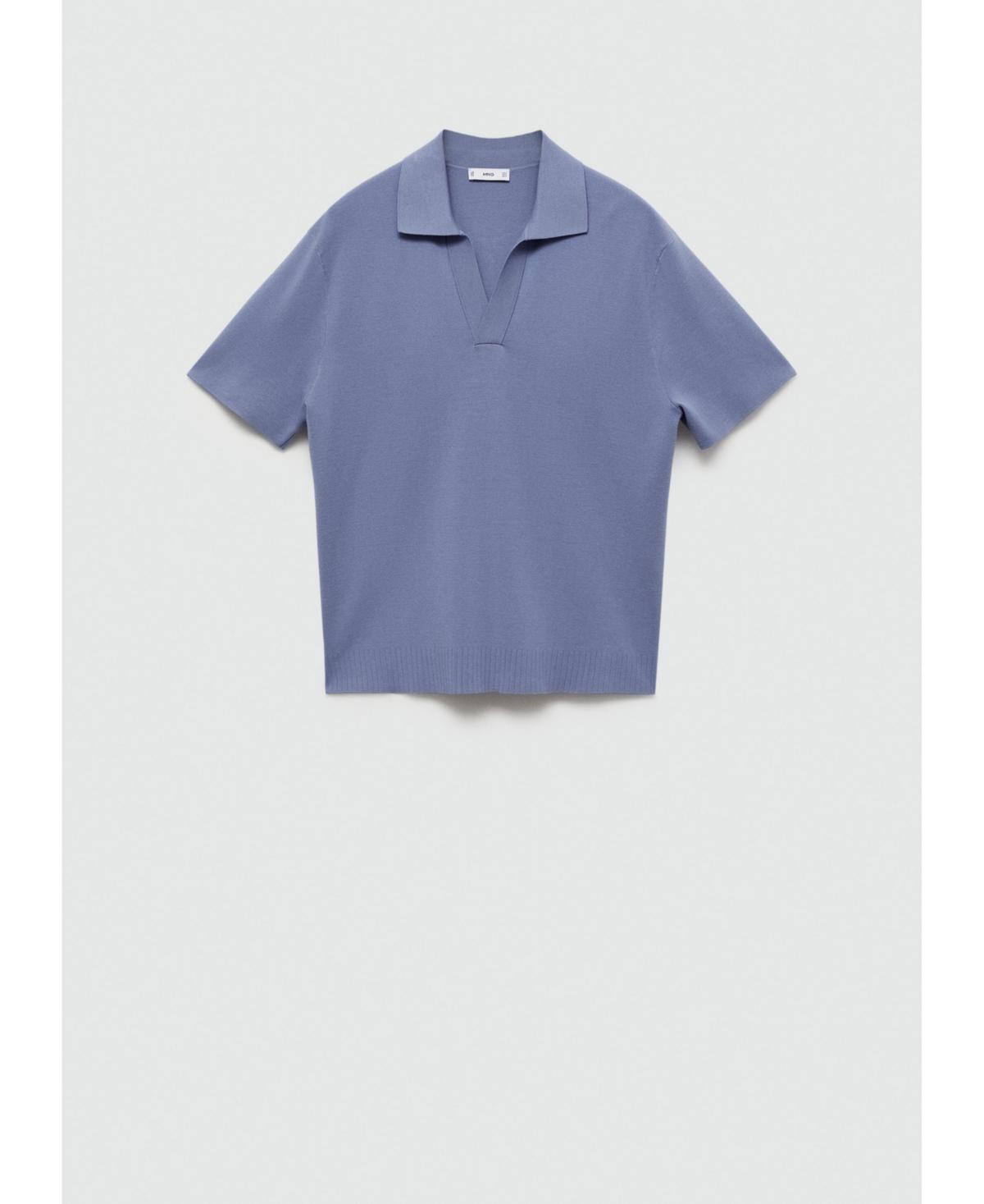 Mango Mens Knitted Polo Shirt Product Image