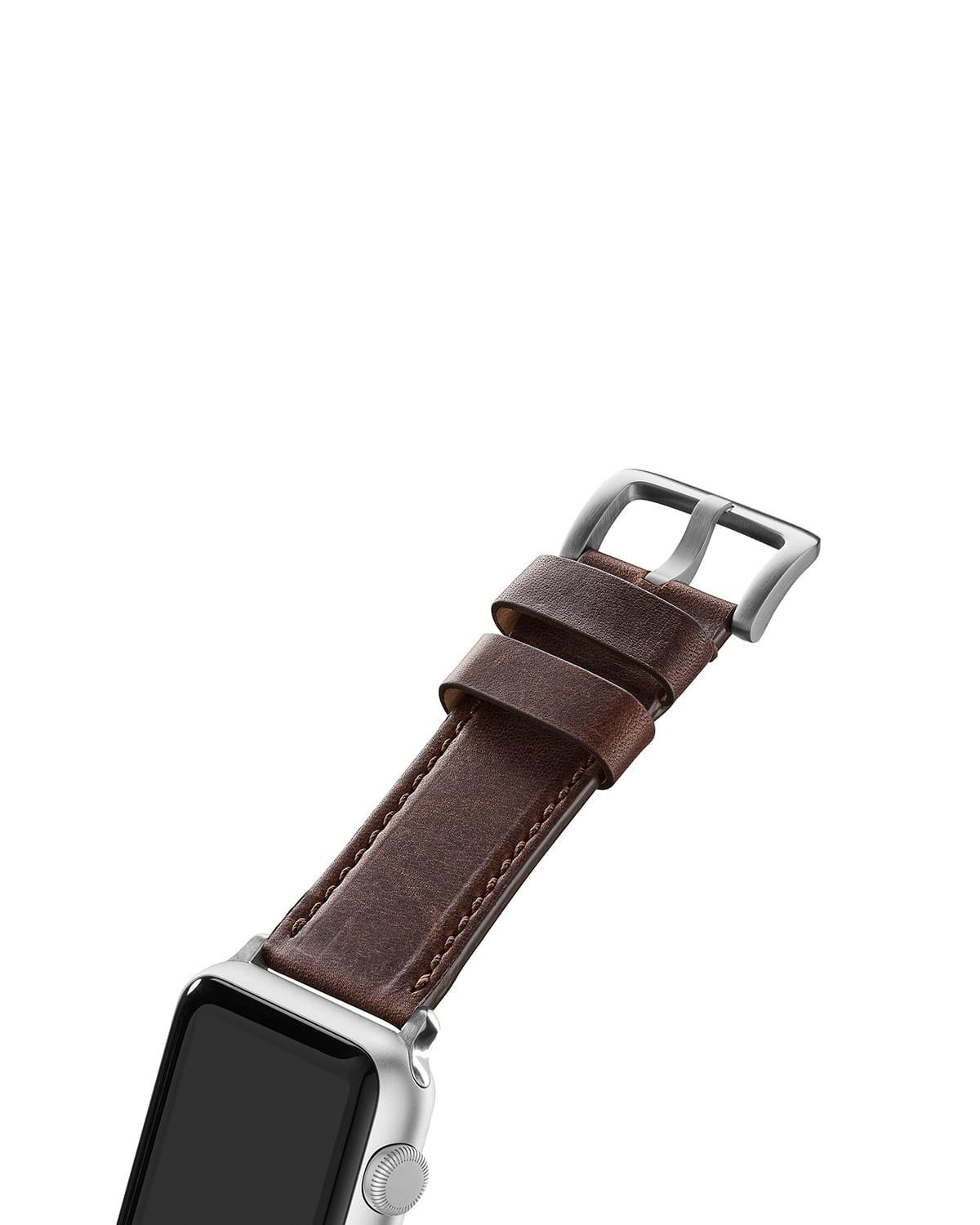 Mens Grizzly Leather Smart Watch Strap Product Image